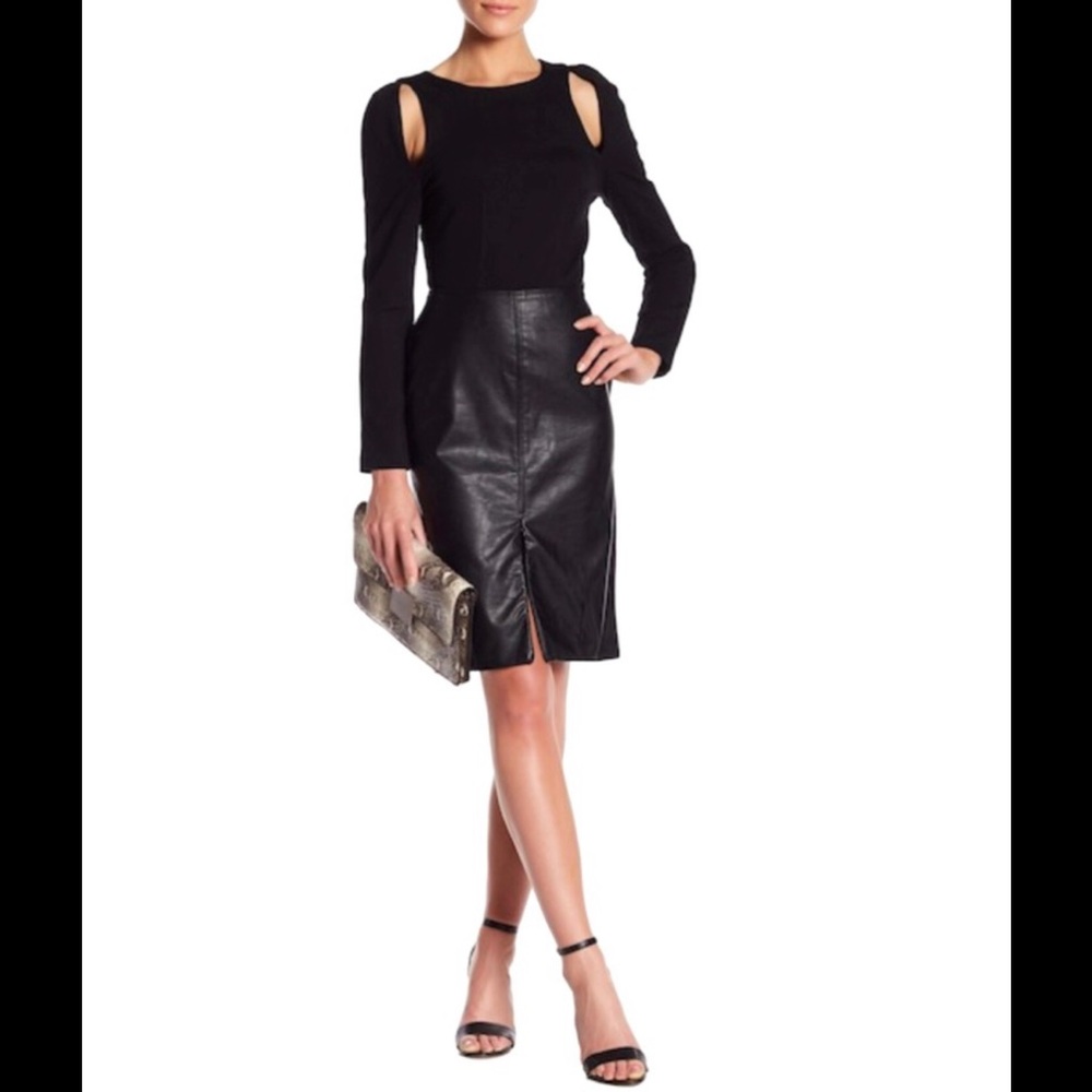Cheap Monday Faux leather pencil skirt
